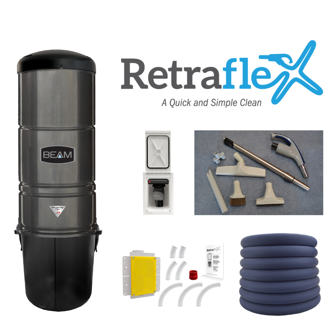 BEAM 345 + Hose/Attachment Set and Install Kit with 1 door