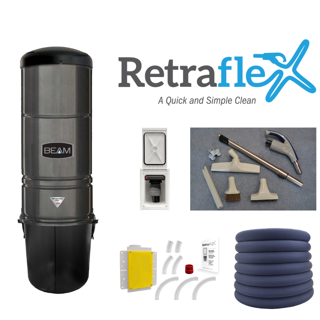 BEAM 360 + Hose/Attachment Set and Install Kit with 1 door