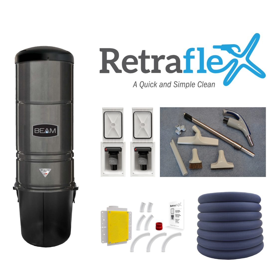BEAM 360 + Hose/Attachment Set and Install Kit with 2 doors