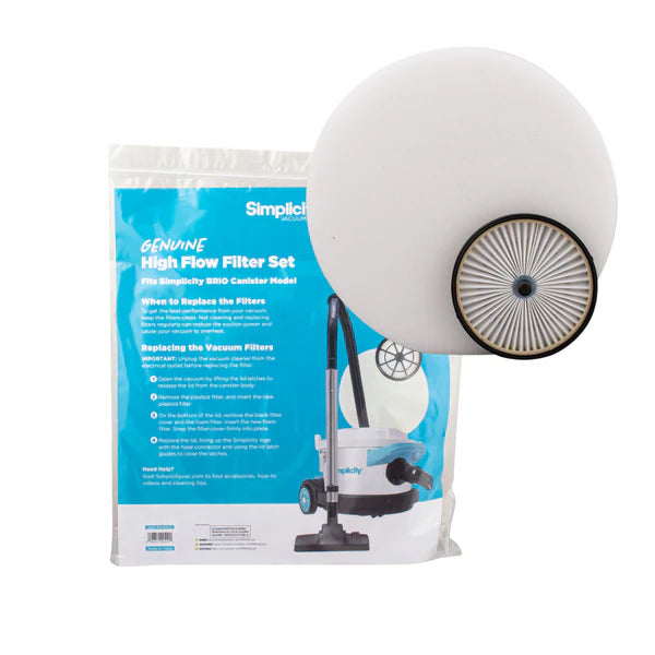 Simplicity Riccar Filter Set for Brio/Tornado TV2SS Heavy Duty Canisters