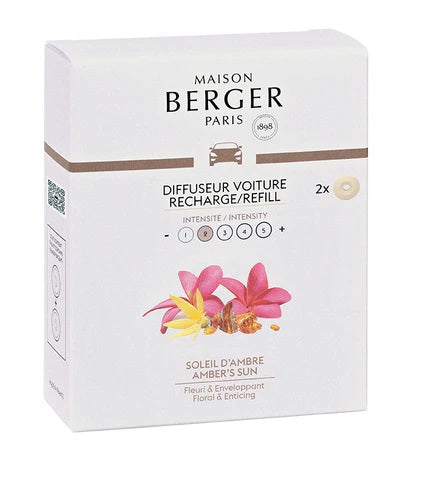 Maison Berger Amber Sun Car Diffuser Refill