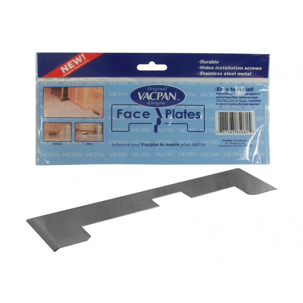 Vacpan trim plate