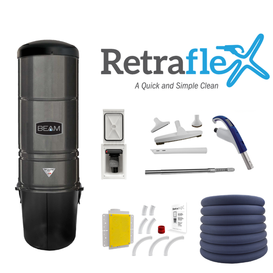 BEAM 360 + Hose/Attachment Set and Install Kit with 1 door