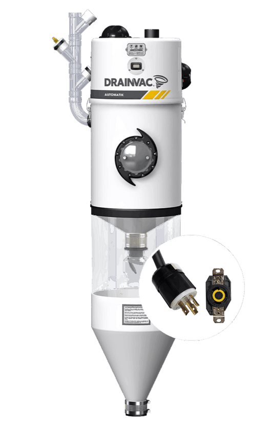 DrainVac DV2A31-27CB Automatik Commercial Central Vacuum with Decanter