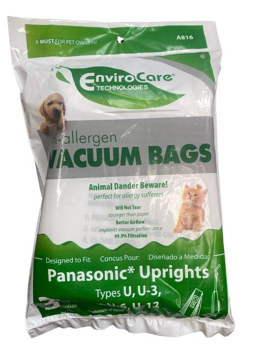 Panasonic / Kenmore Upright Cloth Allergy Bags