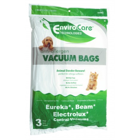 Eureka, Beam & Electrolux Central Vac Bags
